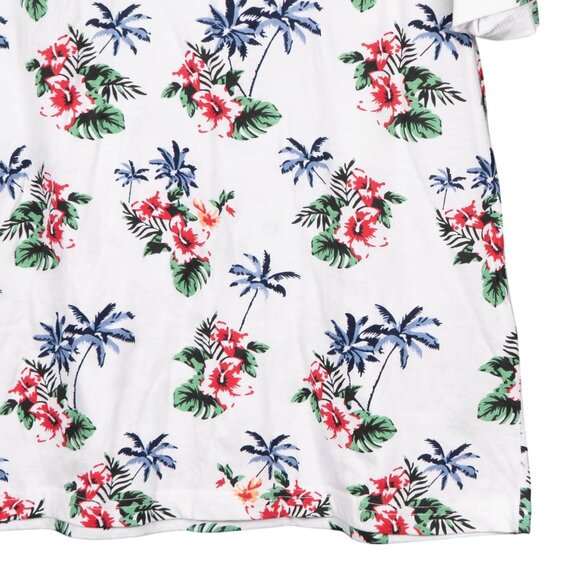 Cactus Man Ricky Singh TShirt L Mens NEW Tropical White Hibiscus Hawaiian Cotton - Picture 3 of 7